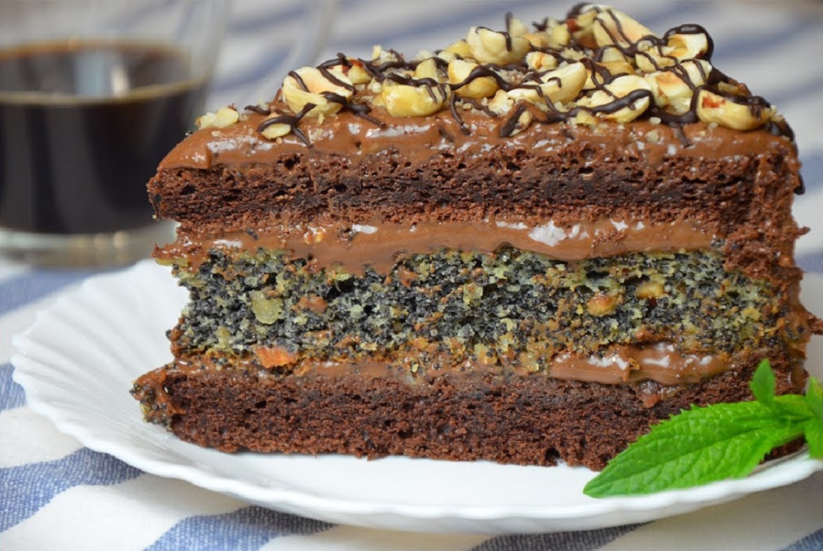 Торт шоколадный торт с орехами рецепт с фото